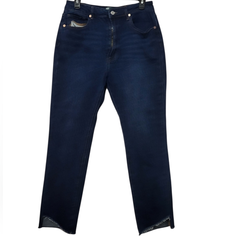 Articles Of Society Dark Blue Women's Straight Leg Jeans